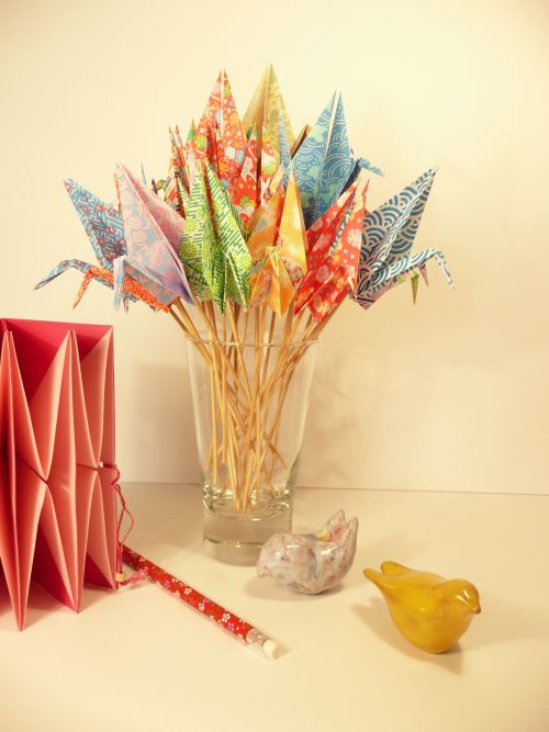 Bloemen of Kraanvogels Origami